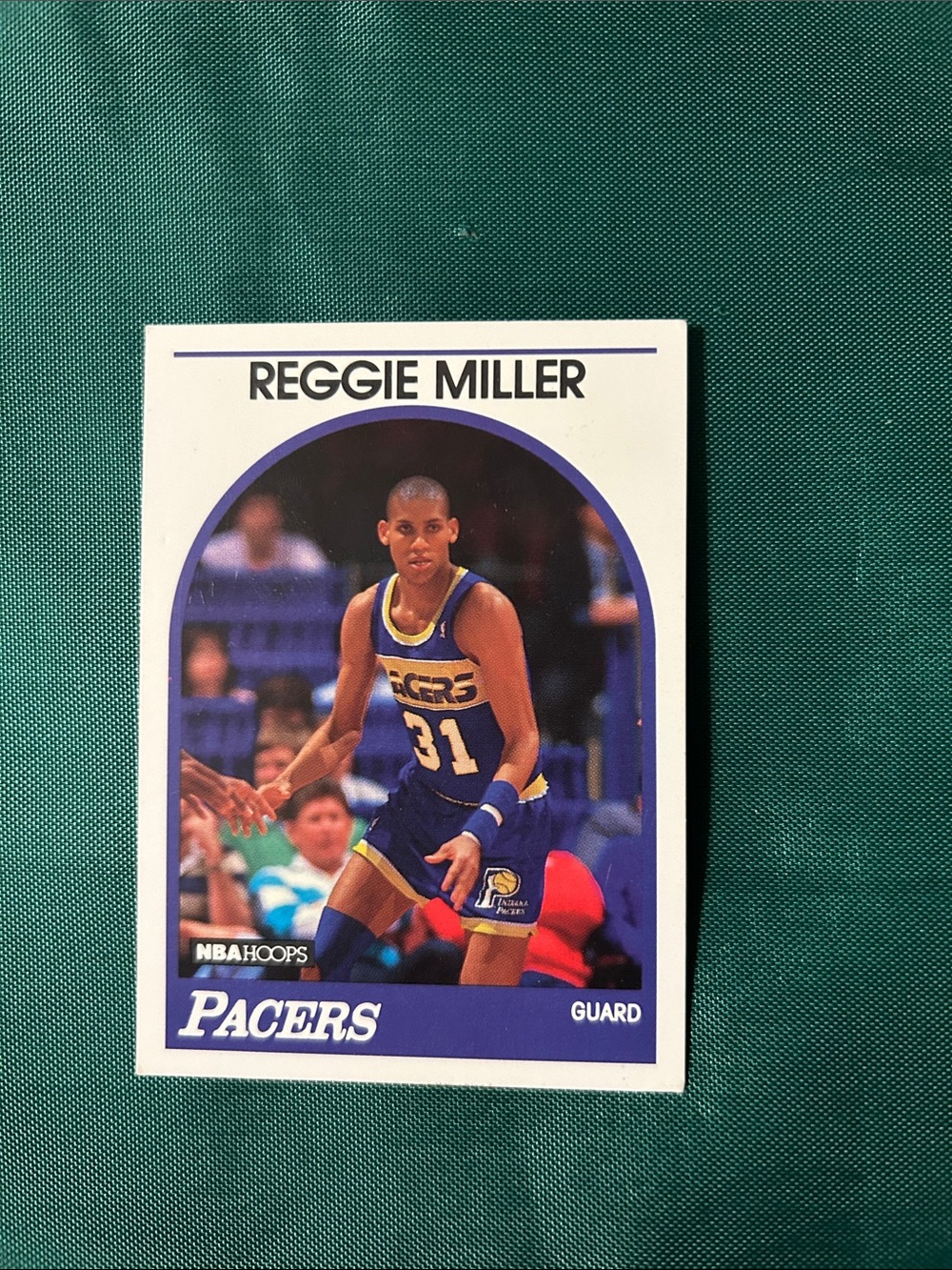 Reggie Miller Pacers Basketball Trading Card - Blue